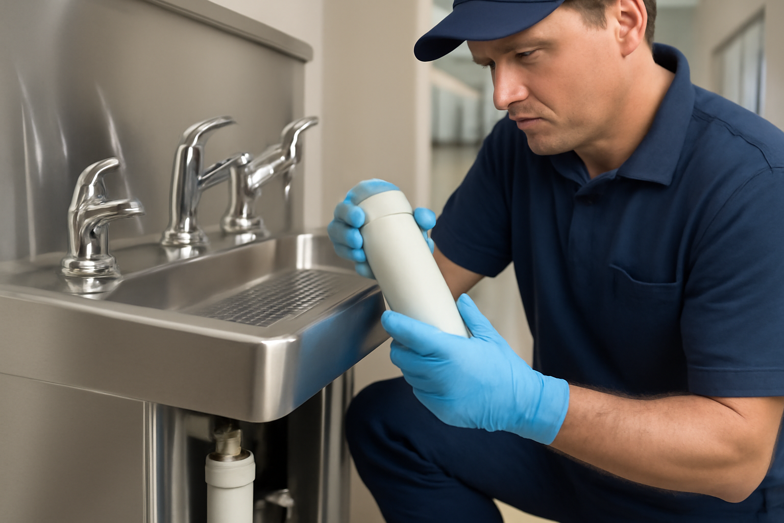 Manutenção de bebedouros industriais